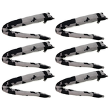 6x Cow Clip-On Animal Tail Bulk Pack - Costume Accessory (Halloween & Fancy Dress)