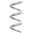 3x Dalmatian Clip-On Dog Tail Pack - Animal Costume Accessory (Halloween & Fancy Dress)