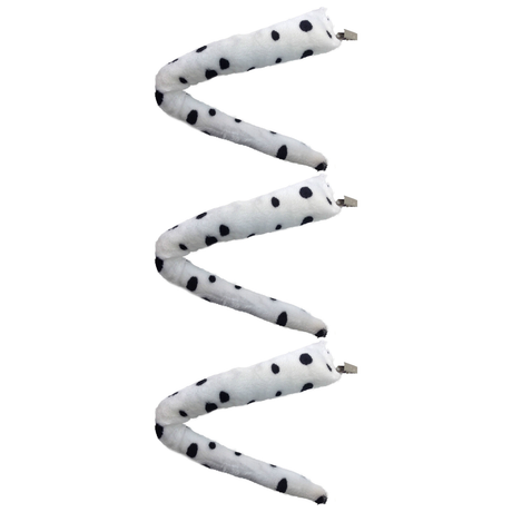 3x Dalmatian Clip-On Dog Tail Pack - Animal Costume Accessory (Halloween & Fancy Dress)