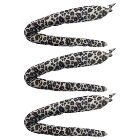 3x Leopard Clip-On Animal Tail Pack - Tiger/Cat Costume Accessory (Halloween & Fancy Dress)