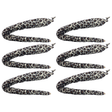 6x Leopard Clip-On Animal Tail Bulk Pack - Tiger/Cat Costume Accessory (Halloween & Fancy Dress)
