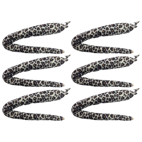 6x Leopard Clip-On Animal Tail Bulk Pack - Tiger/Cat Costume Accessory (Halloween & Fancy Dress)