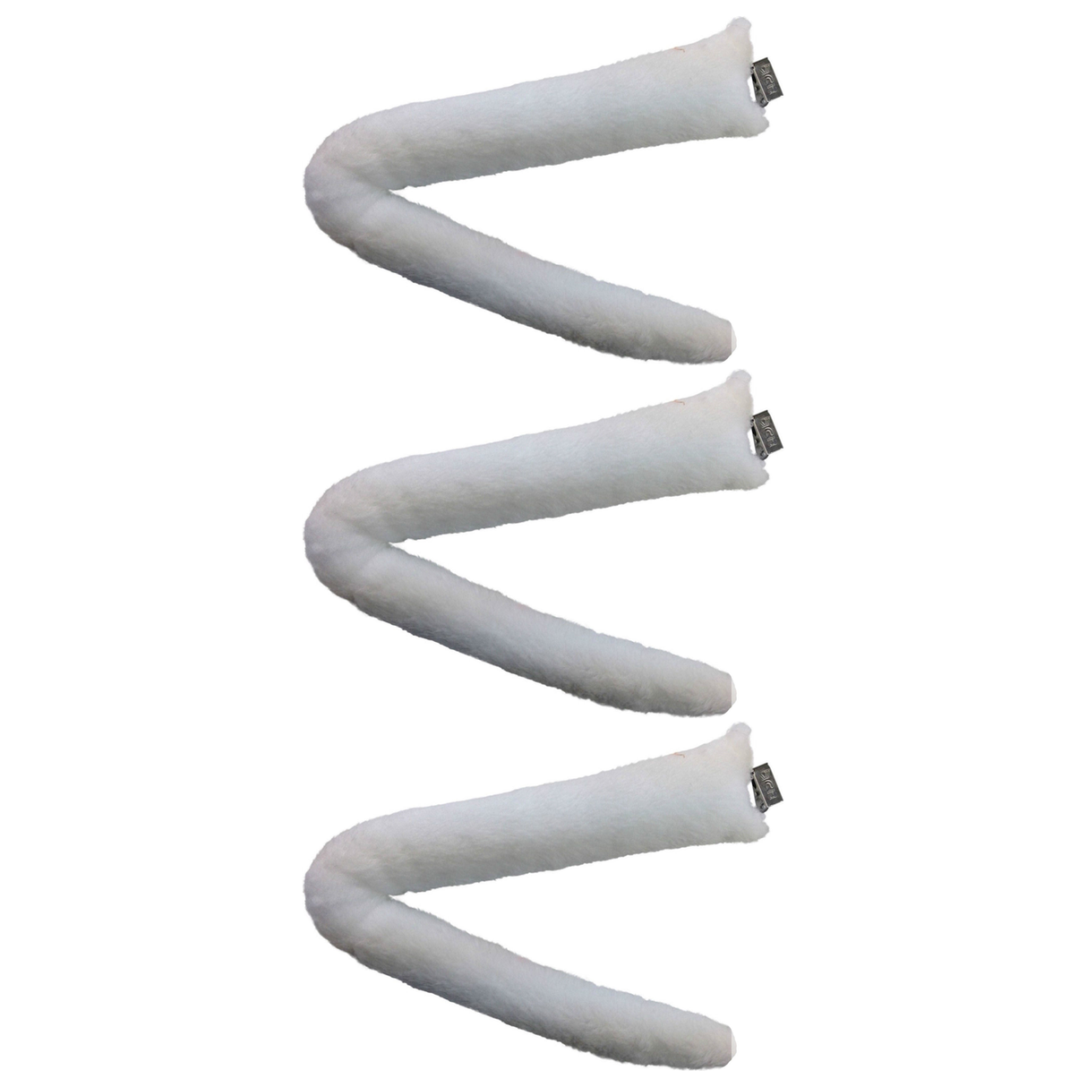 3x White Clip-On Animal Tail Pack - Dog/Cat Costume Accessory (Halloween & Fancy Dress)