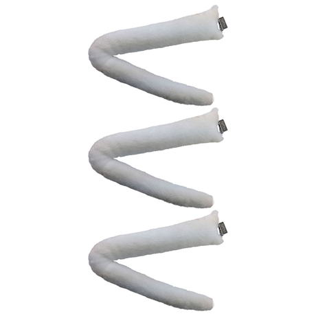 3x White Clip-On Animal Tail Pack - Dog/Cat Costume Accessory (Halloween & Fancy Dress)
