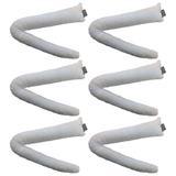 6x White Clip-On Animal Tail Bulk Pack - Dog/Cat Costume Accessory (Halloween & Fancy Dress)