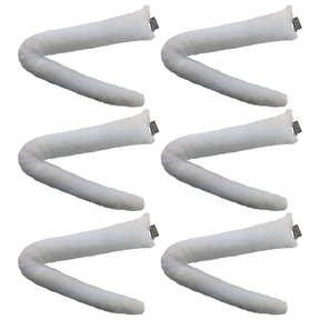 6x White Clip-On Animal Tail Bulk Pack - Dog/Cat Costume Accessory (Halloween & Fancy Dress)