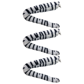 3x Zebra/Horse Clip-On Animal Tail Pack - Costume Accessory (Halloween & Fancy Dress)