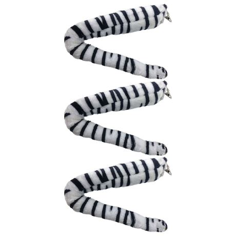 3x Zebra/Horse Clip-On Animal Tail Pack - Costume Accessory (Halloween & Fancy Dress)