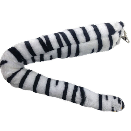 6x Zebra/Horse Clip-On Animal Tail Bulk Pack - Costume Accessory (Halloween & Fancy Dress)