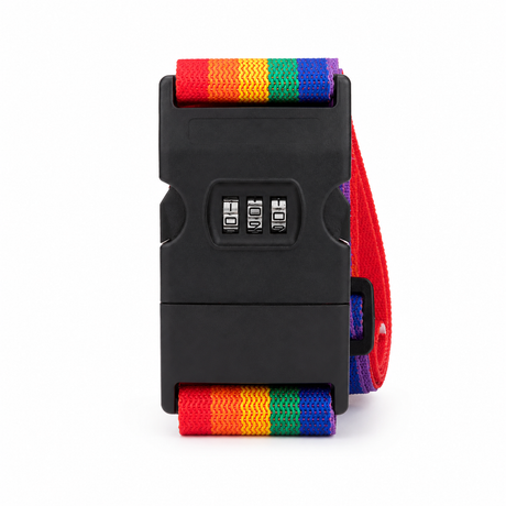 Luggage Strap with Combination Lock - Suitcase Travel Bag Security