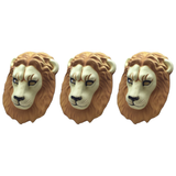3x Lion Face Mask Pack - Animal Head Costume/Halloween Party