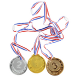 3pcs Winning Medals Olympics/Sports Party Costume (Gold, Silver & Bronze)