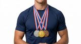 3pcs Winning Medals Olympics/Sports Party Costume (Gold, Silver & Bronze)