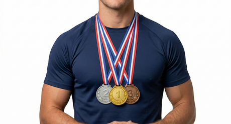 3pcs Winning Medals Olympics/Sports Party Costume (Gold, Silver & Bronze)