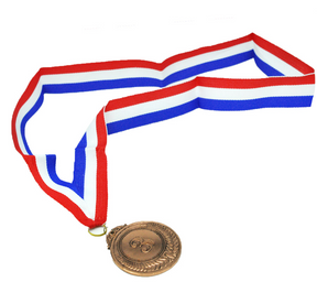 1x Bronze Medal w/Ribbon - School/Sports Day Winners (3rd Place Award)