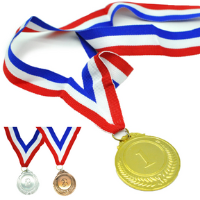 Set of 3 Gold Silver Bronze Medals - School/Sports Day/Events Awards