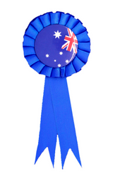 Australia Flag Clip-On Ribbon Badge for Tennis and Cricket