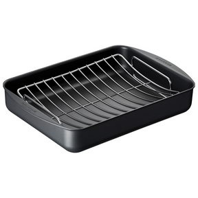 Scanpan 5L Classic Medium Roaster Baking Tray Pan with Grill BBQ (39x27cm)