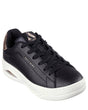 Skechers Womens Lace Up Uno Court Courted Air Sneakers Shoes in Black - US 9.5