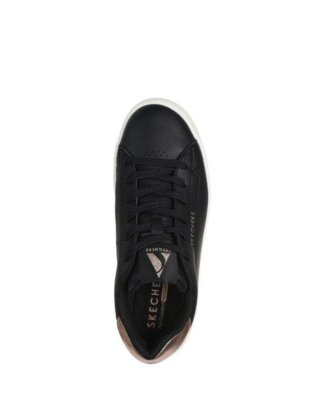 Skechers Womens Uno Court Courted Air Lace Up Sneakers - Black (Casual Shoes)