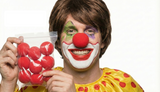 10x Red Soft Sponge Clown Noses Bulk Pack - Circus/Halloween (Costume Accessory)