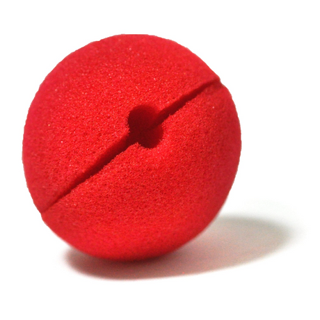 10x Soft CLOWN NOSES Costume Circus Halloween Spongy Fancy Fun Silly in Red