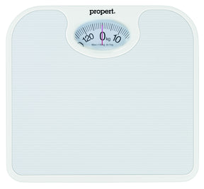 Propert 130kg Mechanical Bathroom Scales Weight Checker Kilo Stone - White