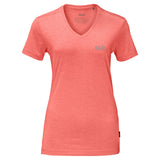 Jack Wolfskin Womens Crosstrail T-Shirt - Flamingo (Short Sleeve Base Layer Top)