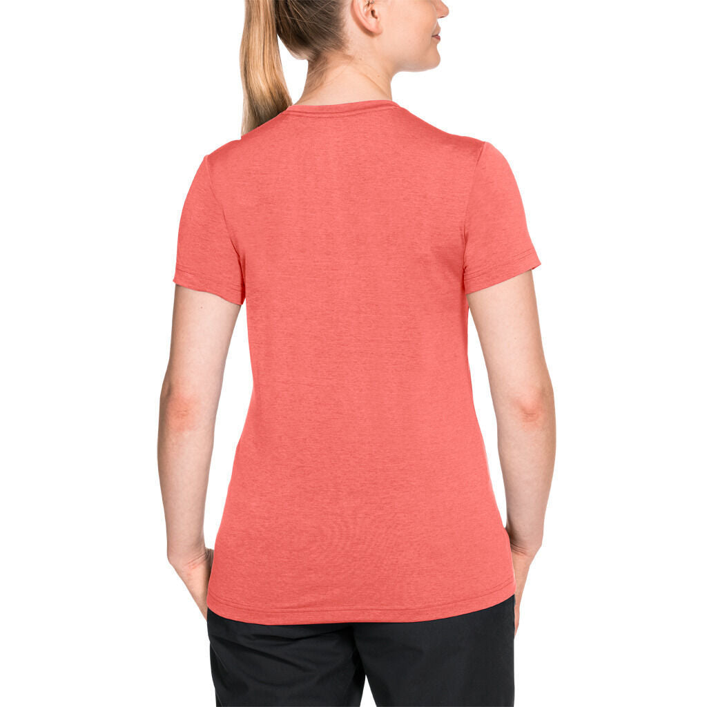 Jack Wolfskin Womens Crosstrail T-Shirt - Flamingo (Short Sleeve Base Layer Top)