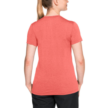 Jack Wolfskin Womens Crosstrail T-Shirt - Flamingo (Short Sleeve Base Layer Top)