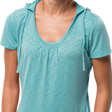 Jack Wolfskin Womens Travel Hoody Top Hoodie T Shirt Comfortable Tee - Aqua - XS