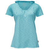 Jack Wolfskin Womens Travel Hoody Top Hoodie T Shirt Comfortable Tee - Aqua - XS