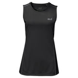 Jack Wolfskin Womens Singlet Top Sleeveless Active Sports Gym Running - Black - M