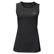 Jack Wolfskin Womens Singlet Top Sleeveless Active Sports Gym Running - Black - XS