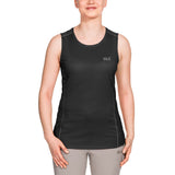 Jack Wolfskin Womens Singlet Tank Top - Black (Sleeveless Sports/Running Top)