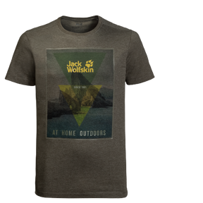 Jack Wolfskin Mountain T Mens  Short-Sleeve T-shirt Quick-drying Cotton Top