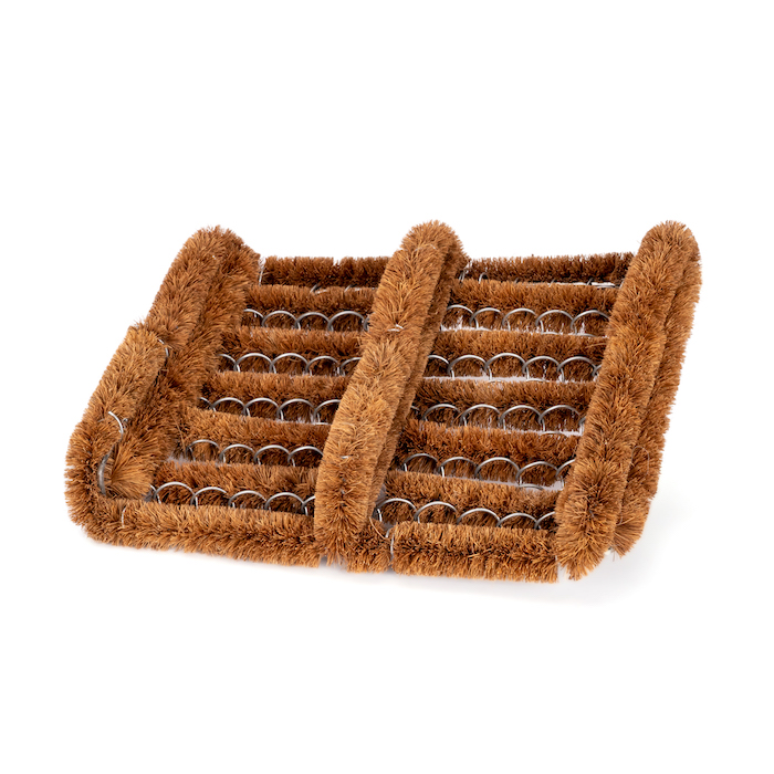 Boot Shoe Scraper Cleaner 35x30cm Mat Dirt Cleaner in Brown