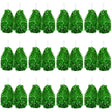 Green Metallic Cheerleading Pom Poms – Set of 12 w/ Easy-Grip Handles Australia Day