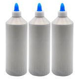 3x 500ml White PVA Glue Bottle - High Strength (Wood, Craft and Paper) (Bulk Pack)