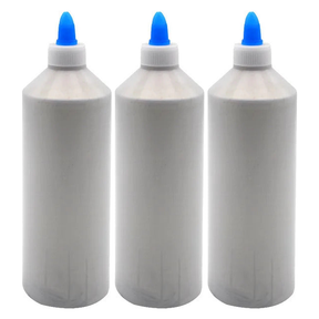 3x 500ml White PVA Glue Bottle - High Strength (Wood, Craft and Paper) (Bulk Pack)