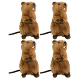 4x Bocchetta Roger 28cm Standing Quokka Plush Toy Bulk Pack (Australian Stuffed Animal Souvenir Gift)