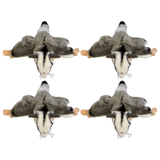 4x Bocchetta Frisbee 18cm Squirrel Glider Plush Toy Bulk Pack (Australian Stuffed Animal Souvenir Gift)