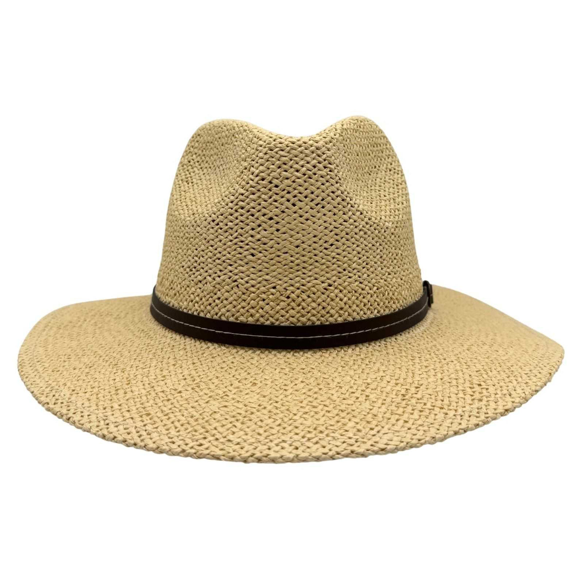 Jacaru 1836 Papyrus Straw Cowboy Hat - Natural (Large 60cm Vegan Friendly)