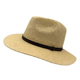 Jacaru 1836 Papyrus Straw Cowboy Hat - Natural (Large 60cm Vegan Friendly)
