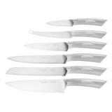 Scanpan Classic Stainless Steel 7 Piece Knife Wooden Block Set