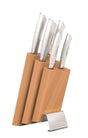 Scanpan Classic Steel Step 7 Piece Knife Block Set in Silver