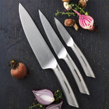 Scanpan Classic Steel Step 7 Piece Knife Block Set in Silver