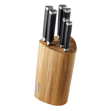 Scanpan 7-Piece Maitre D' Wooden Knife Block Set in Oak