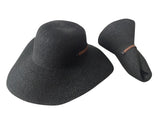 Jacaru 1853 Roll Up Wide Brim Sun Hat - Leather Roll Strap (Packable One Size 56-58cm)