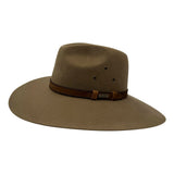 Jacaru 1859 Australian Wool Felt Fedora Hat - Wide Brim Water Resistant & UPF 50+
